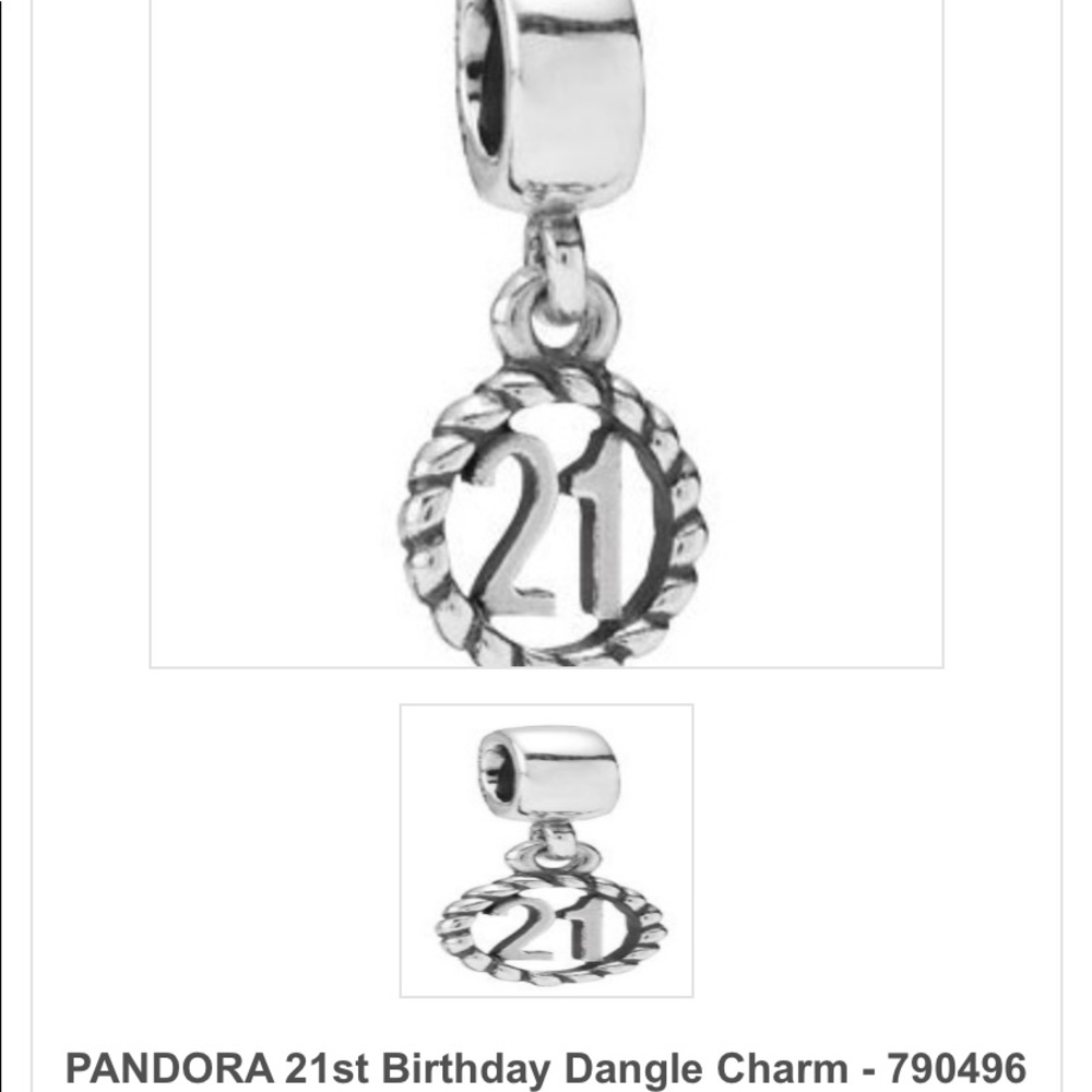 Pandora 21st Charm